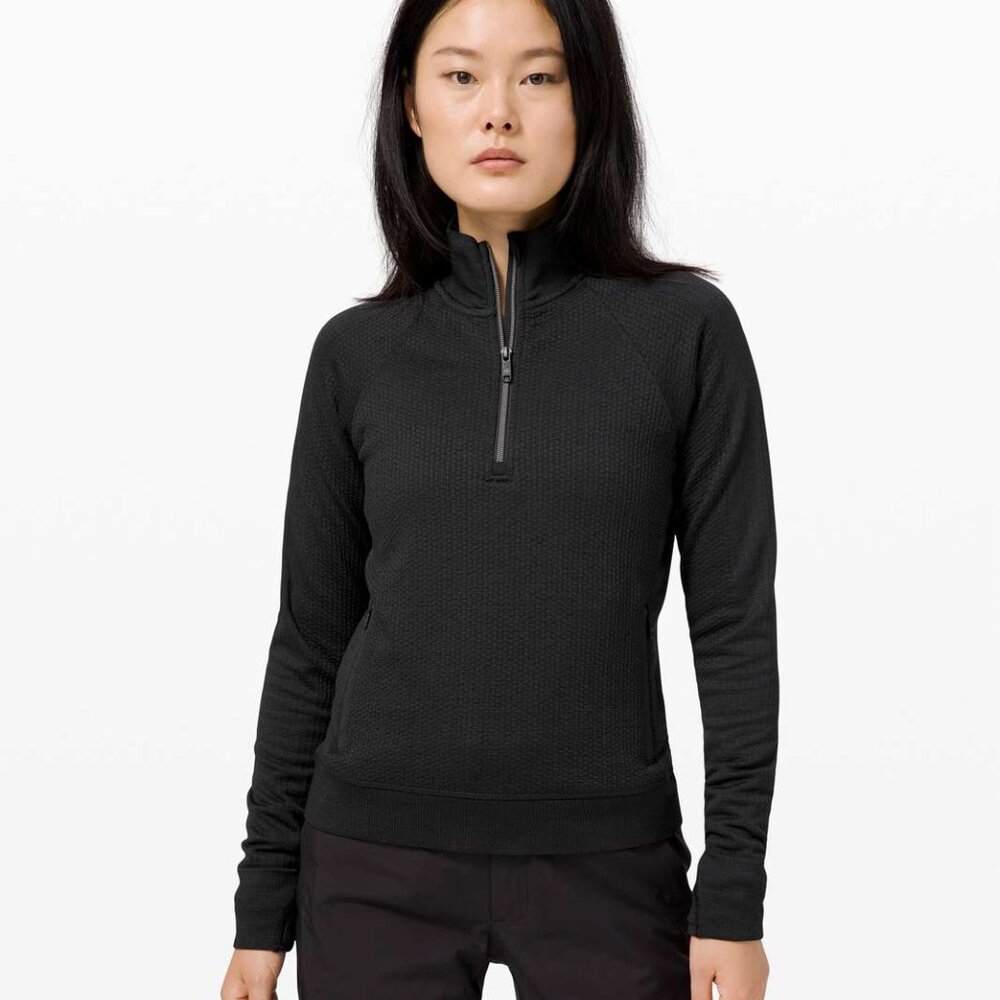 lululemon Engineered Warmth Half-Zip Black Size 10 New with Tag